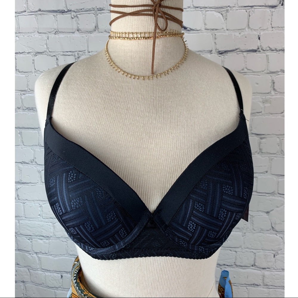 Vince Camuto Lace Push-Up Bra Black 36C